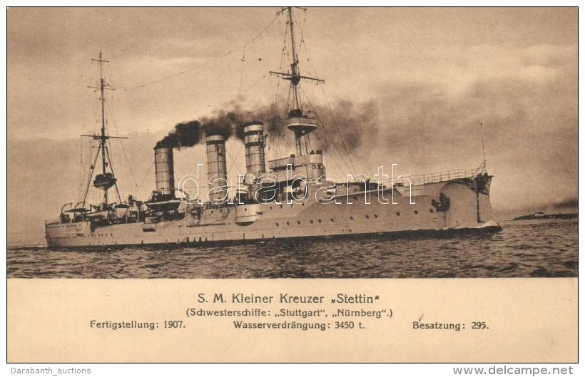 ** T1/T2 SM Kleiner Kreuzer Stettin, Marine-Erinnerungskarte / German Navy - Non Classés