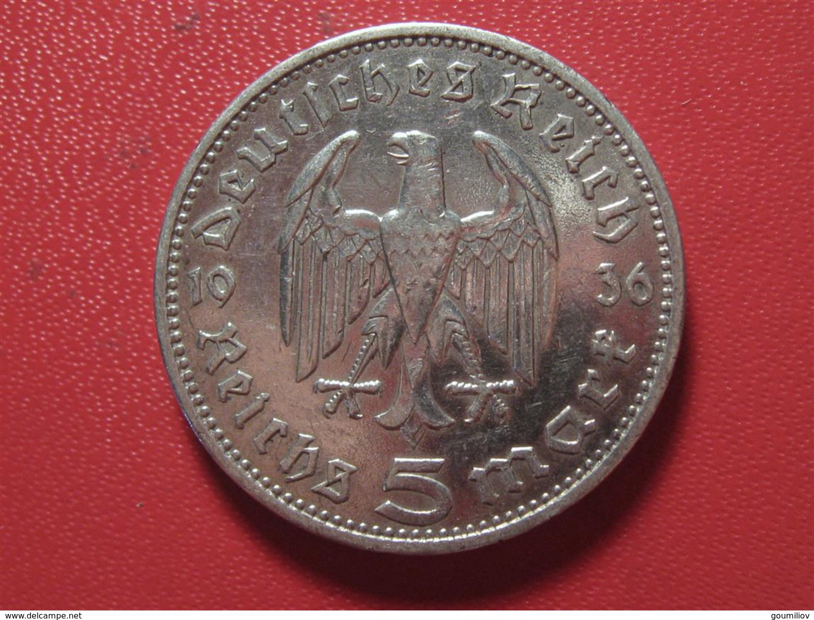 Allemagne - 5 Mark 1936 A 5806 - 5 Reichsmark