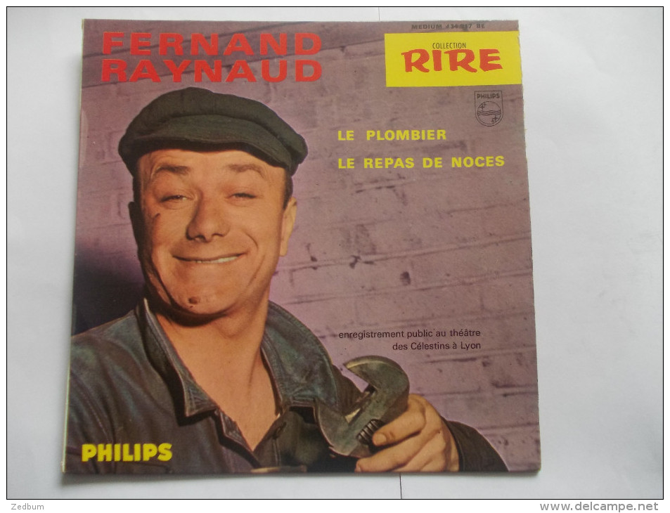 45T - Fernand Raynaud Le Plombier Le Repas De Noces - Humor, Cabaret