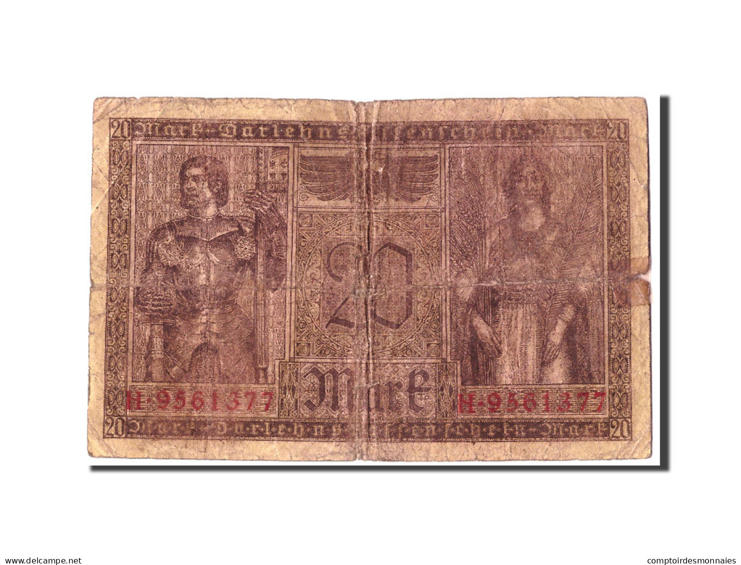 Billet, Allemagne, 20 Mark, 1918, 1918-02-20, KM:57, AB+ - Reichsschuldenverwaltung