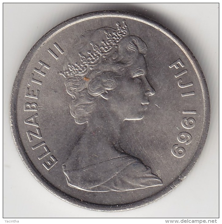 @Y@    Fiji    5 Cents  1969   BU Coin    (3382 ) - Fiji