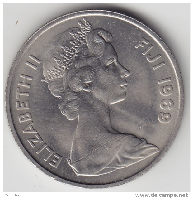 @Y@    Fiji    10 Cents  1969   BU Coin    (3385 ) - Fiji