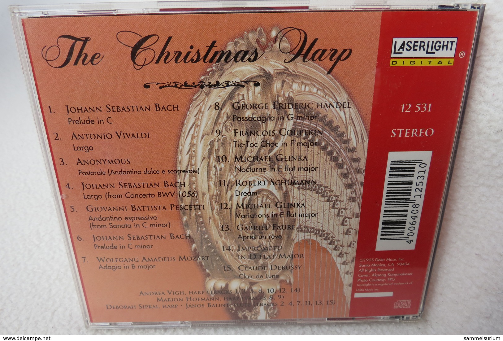 CD "The Christmas Harp" Classical Christmas Favorites - Christmas Carols