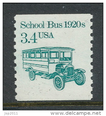 USA 1985 Scott # 2123. Transportation Issue: School Bus 1920s, MNH (**). Tagget - Rollenmarken