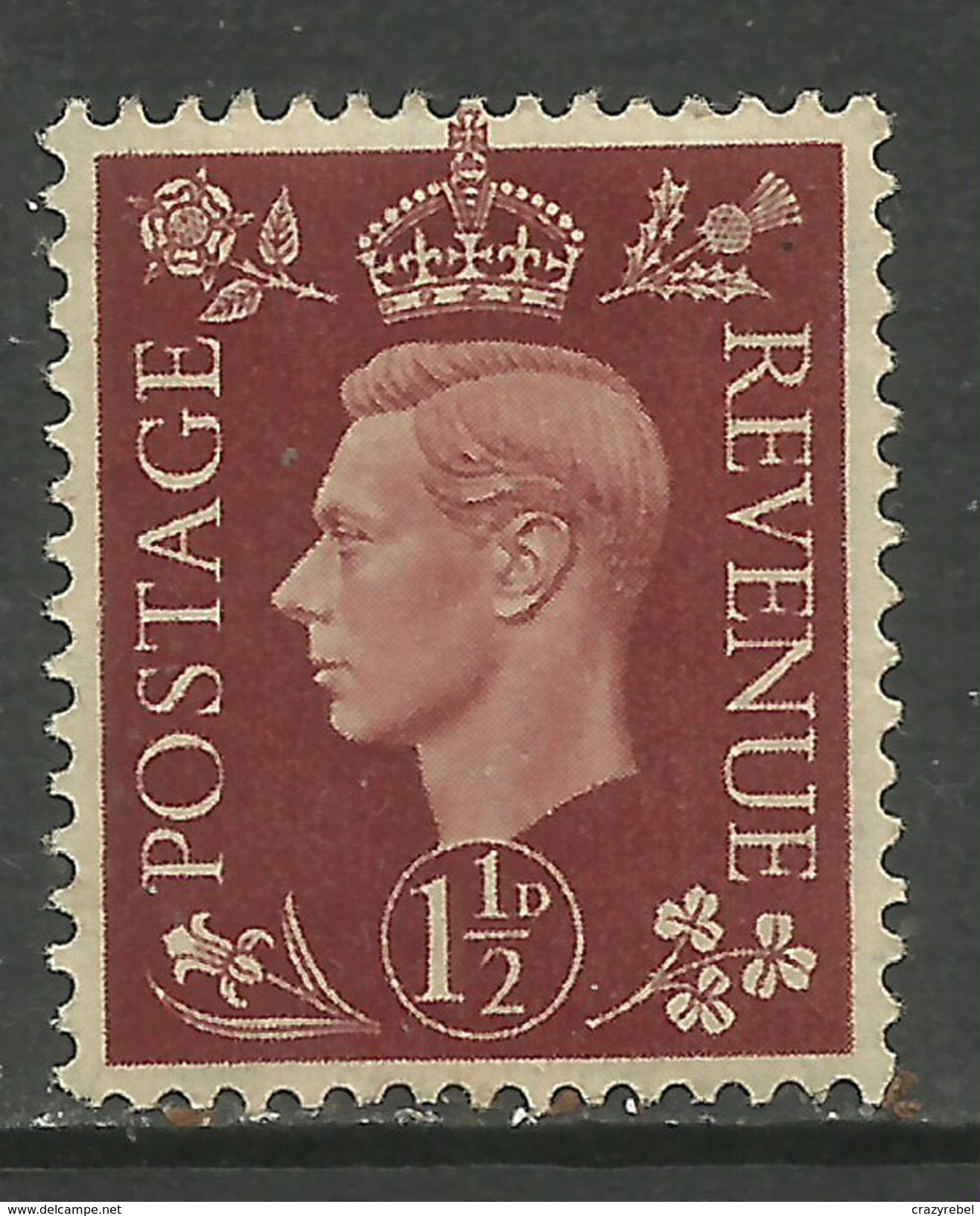 GB 1937 KGV1 1 1/2d Red Brown Umm SG 464 ( H165 ) - Neufs