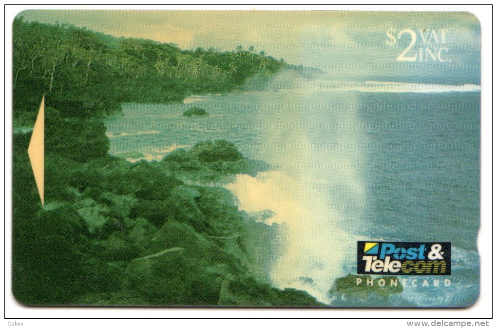 FIDJI Ref MVCARDS FIJ-020 BLOW HOLES2$ Date 1993 - Fidschi