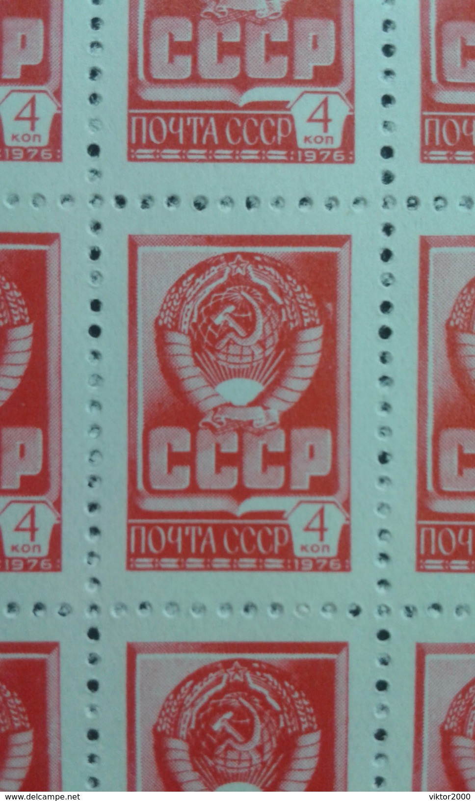 RUSSIA 1976 MNH (**)YVERT.4332  Series Current Sheet 10&#x445;10 - Hojas Completas