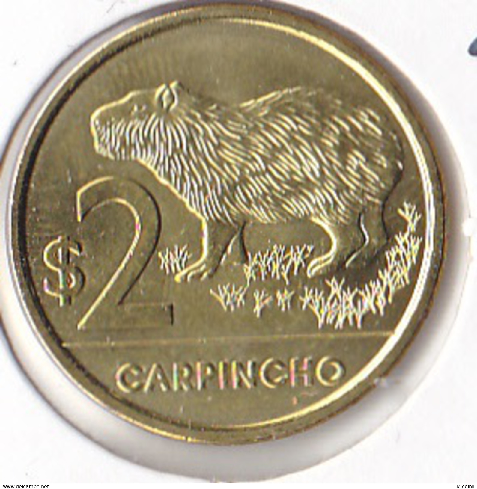 Uruguay - 2 Pesos 2012 Carpincho Animal - UNC - Uruguay