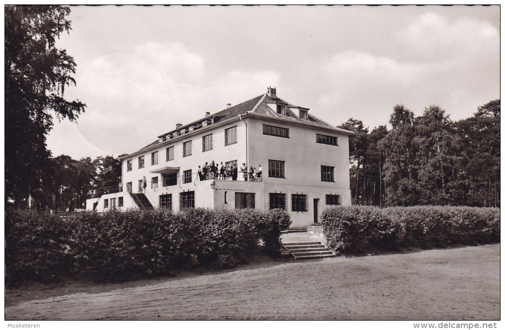 Germany PPC Jugendherberge Haltern-Stausee Bez. Münster 1961 To Sweden Echte Real Photo Véritable (2 Scans) - Haltern