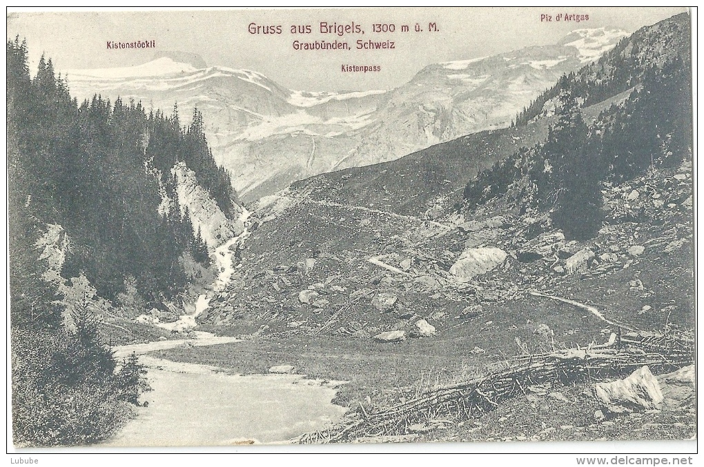 Brigels - Landschaft Mit Kistenstöckli Und Piz D'Artgas         Ca. 1910 - Breil/Brigels