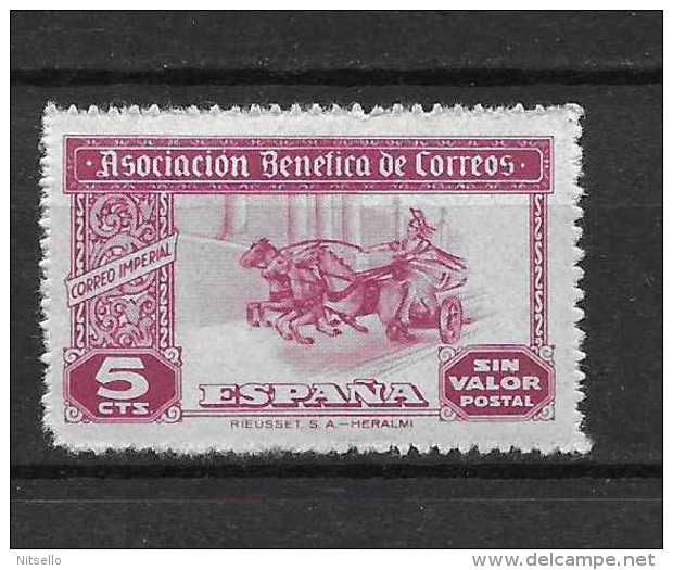 LOTE 1892 A   ///   ESPAÑA ASOCIACION BENEFICA DE CORREOS  NUEVOS ** MNH     //  ¡¡¡¡¡¡¡¡  LIQUIDATION !!!!!!!! - Charity