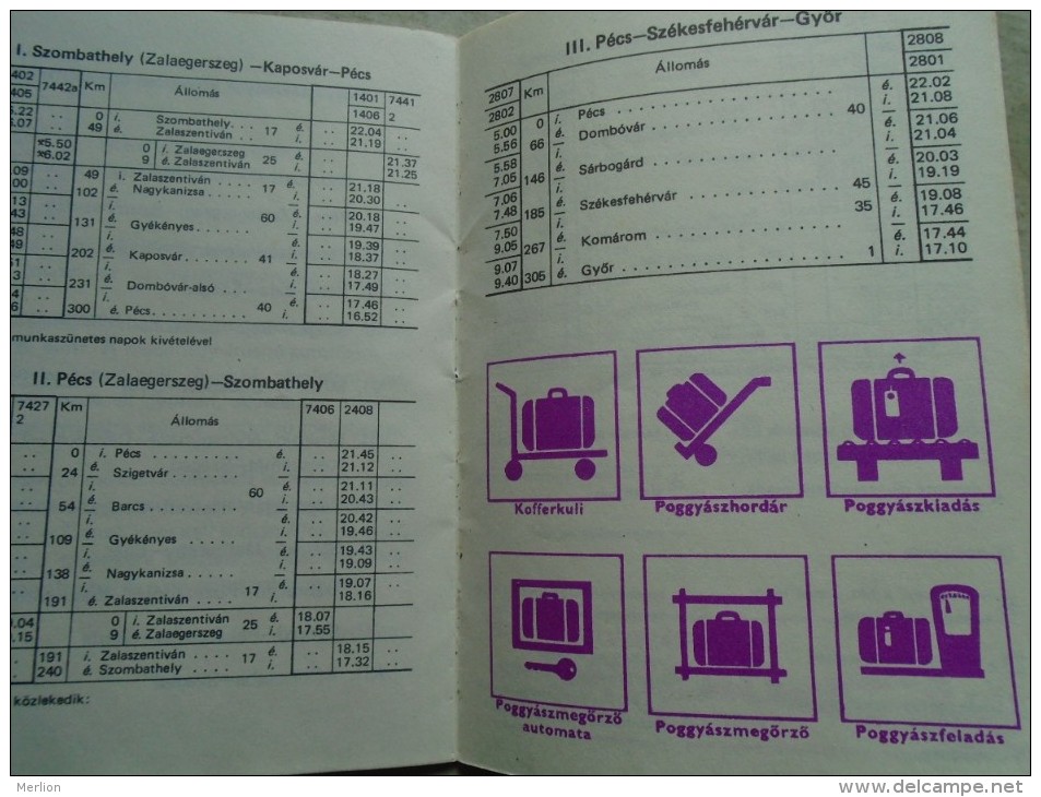 D142133  Small Booklet In Hungarian - TIMETABLE   Domestic Express Trains  Express National -1982/83 - Europa