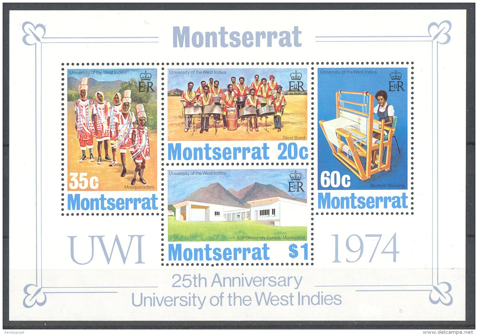 Montserrat - 1974 West Indian University Block MNH__(TH-17881) - Montserrat