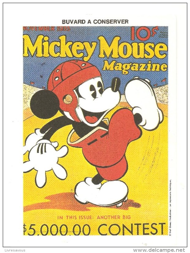 Buvard Mickey Mouse Magazine Walt Dysney Productions - Cinéma & Théatre