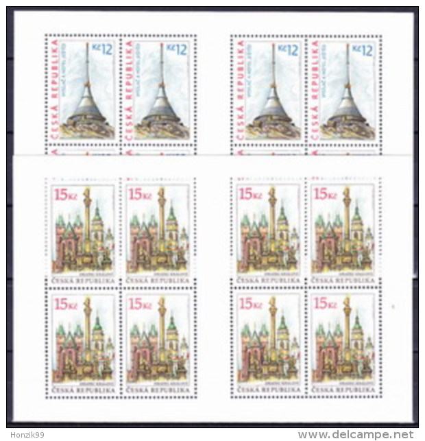 ** Tchéque République 2008 Mi 551-2, Les Feuilles, (MNH) - Blocs-feuillets