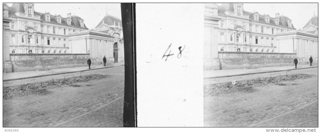 Voyage à Saumur Vers 1910 Lot De 5 Vues Positives Stéréoscopiques Sur Verre Vérascope Stéréoscope - Glass Slides