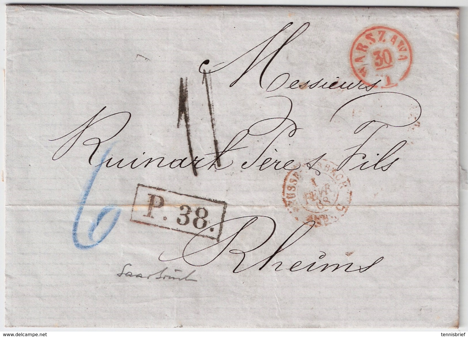 1868 " WARSZAWA " , Kpl. Brief , #6545 - ...-1860 Vorphilatelie