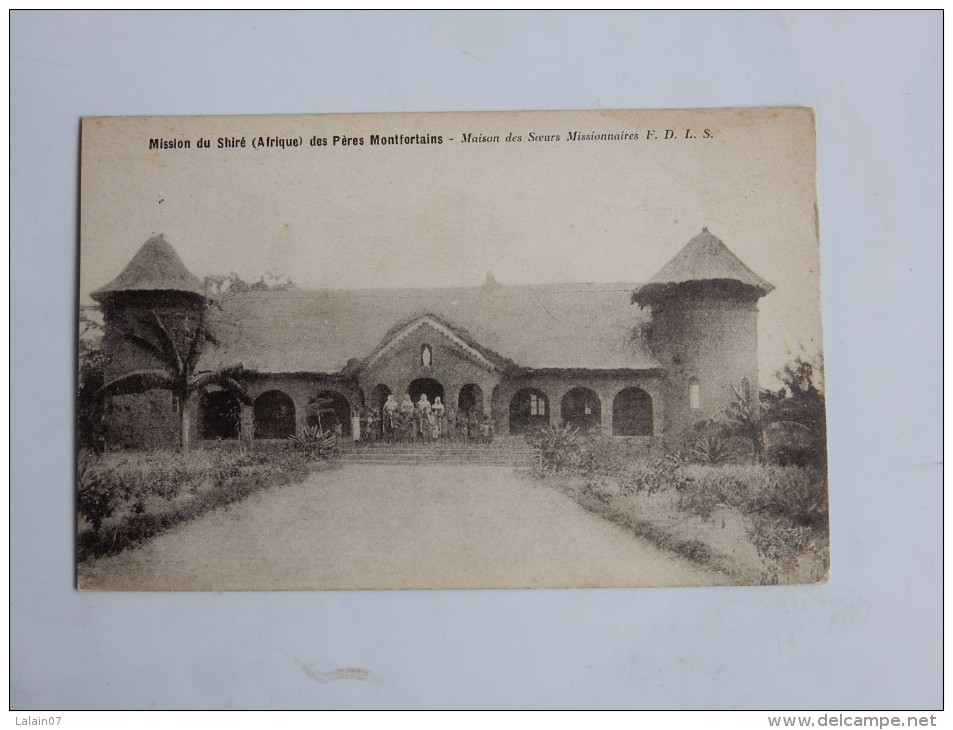 Carte Postale Ancienne : Mission Du SHIRE Maison Des Soeurs Missionnaires - Malawi