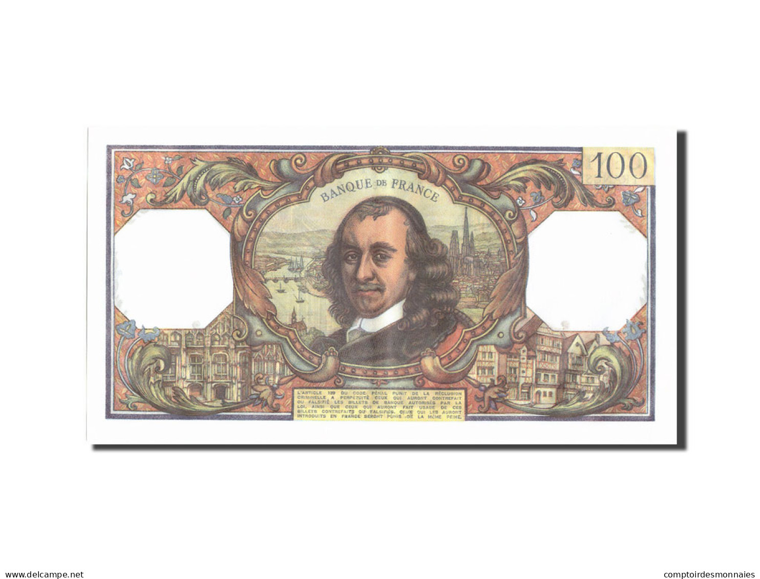 Billet, France, 100 Francs, 100 F 1964-1979 ''Corneille'', 1978-1981 - 100 F 1964-1979 ''Corneille''