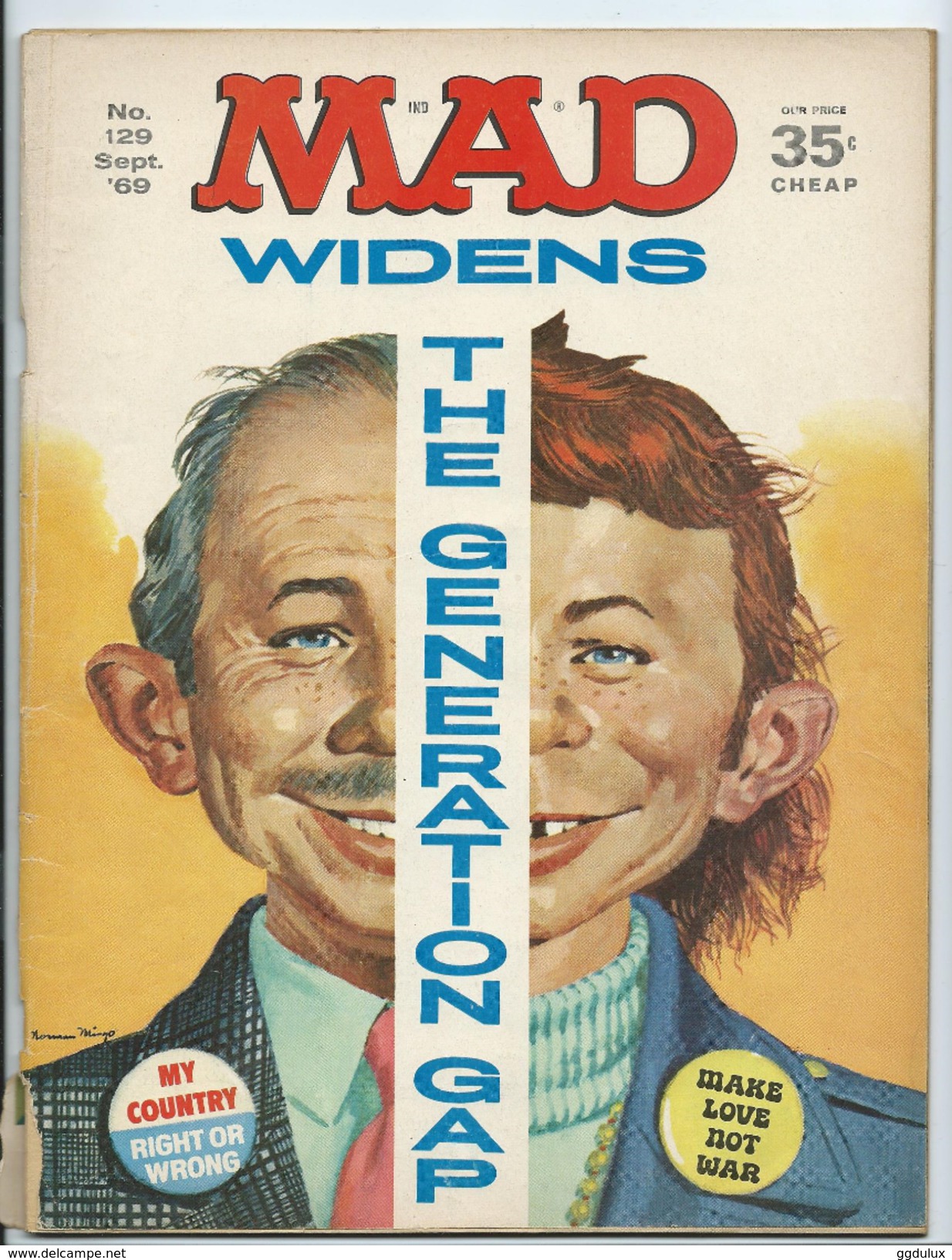 Mad Magazine Issue # 129 Sept 1969 35 Cts - Autres Éditeurs