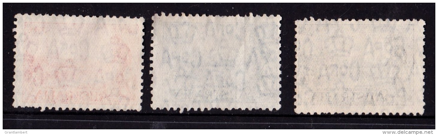 Australia 1934 Centenary Of Victoria Perf 10.5 Set Of 3 Used - See Notes - Gebruikt