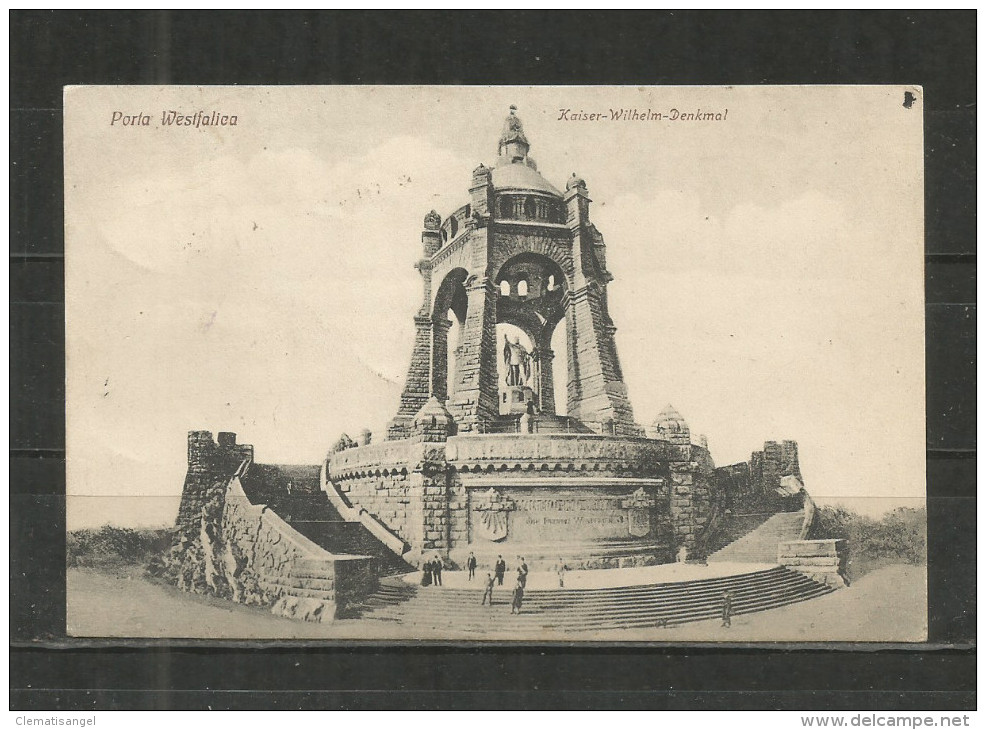 465w * PORTA WESTFALICA * KAISER-WILHELM-DENKMAL * 1921  **!! - Porta Westfalica