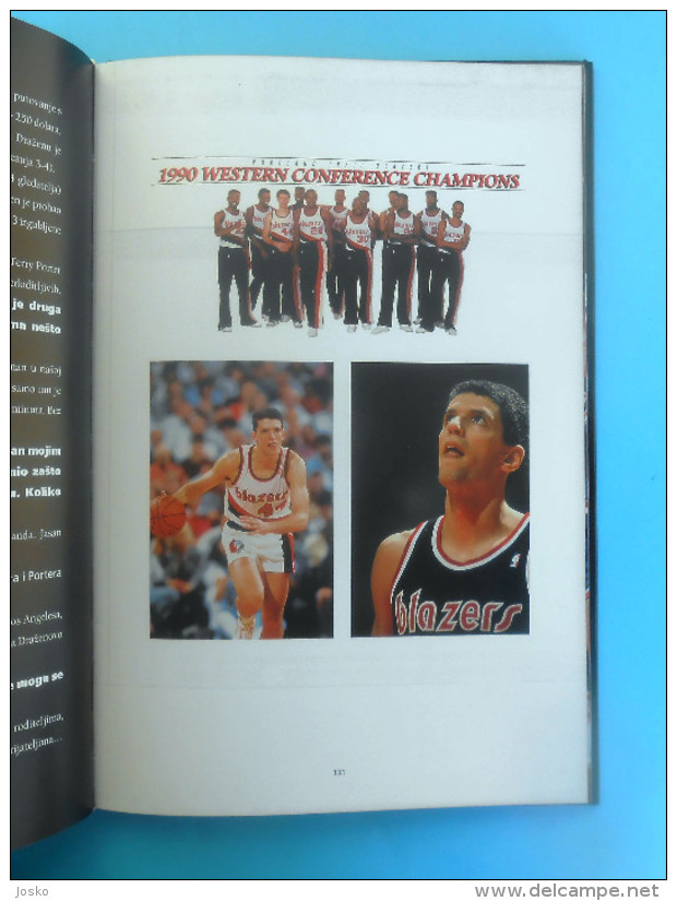 DRAZEN PETROVIC large monograph * Basketball NBA New Jersey Brooklyn Nets Portland Trail Blazers Real Madrid basket-ball