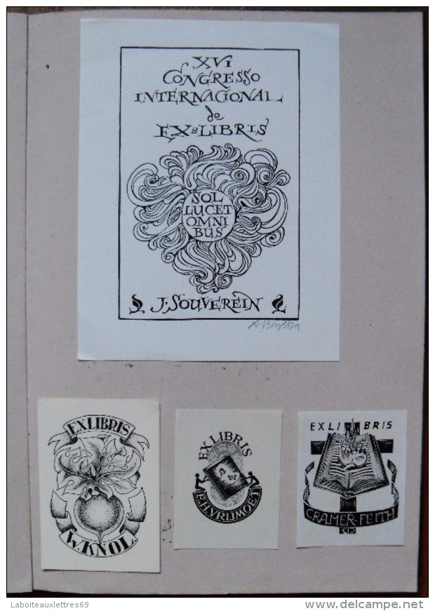 CARNET DE 15 EX-LIBRIS - Ex-Libris