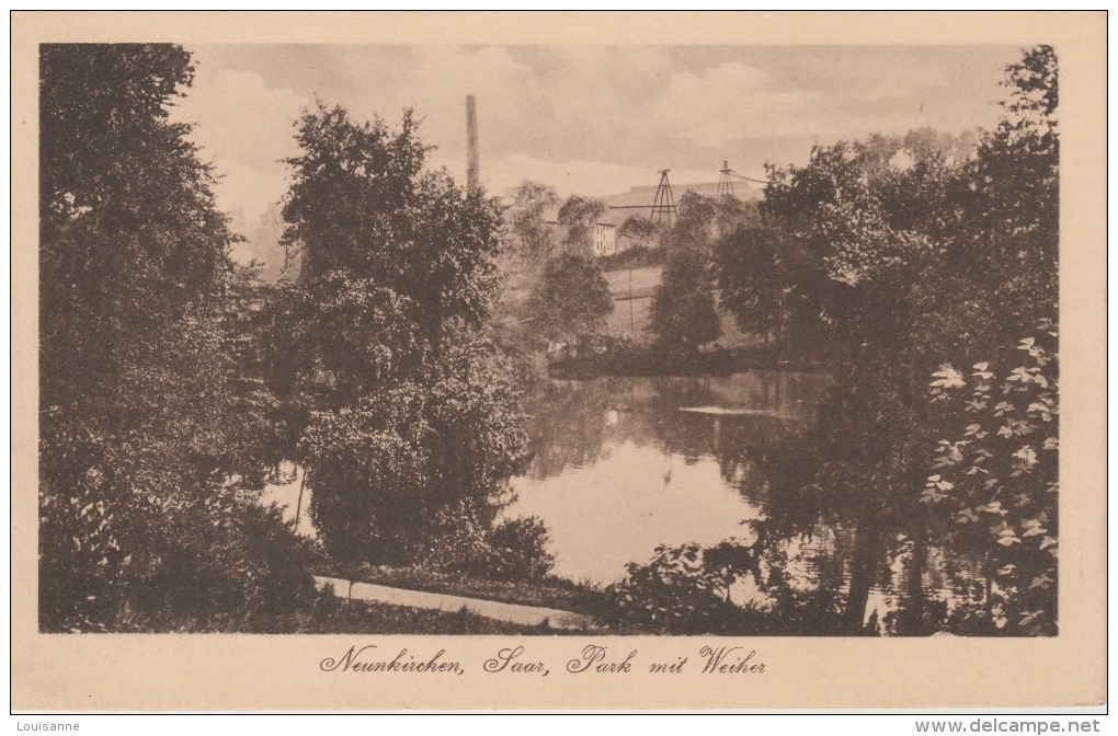 16 / 11 / 222  -  NEUNKIRCHEN  , SAAR   - PARK  MIT  WEIHER - Neukirch (Lausitz)