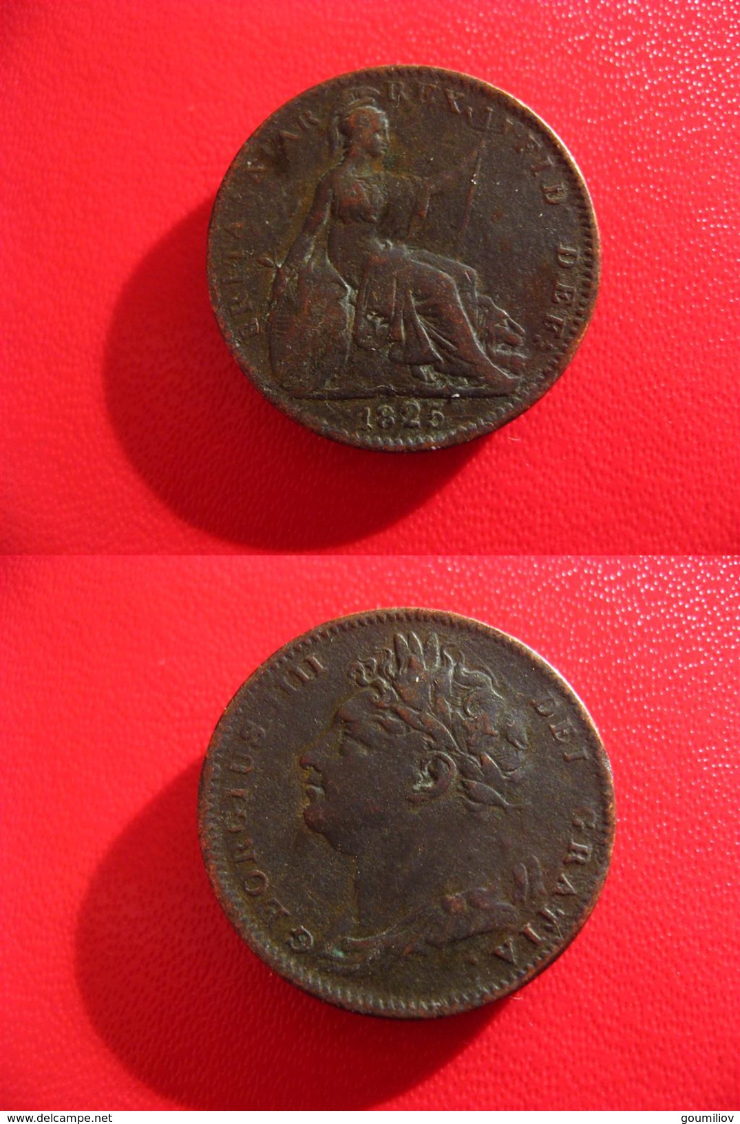 Grande-Bretagne - Great Britain - Farthing Georges IV 1825 4390 - B. 1 Farthing