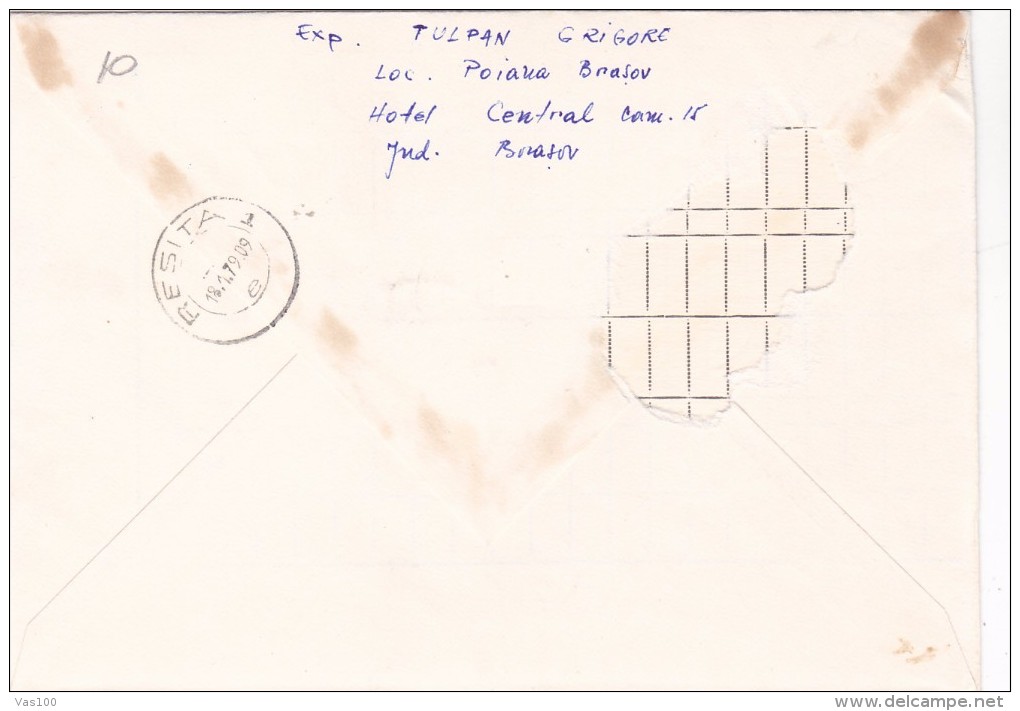 TURISM  1978 COVER FDC 3X, SEND TO MAIL ,ROMANIA. - FDC