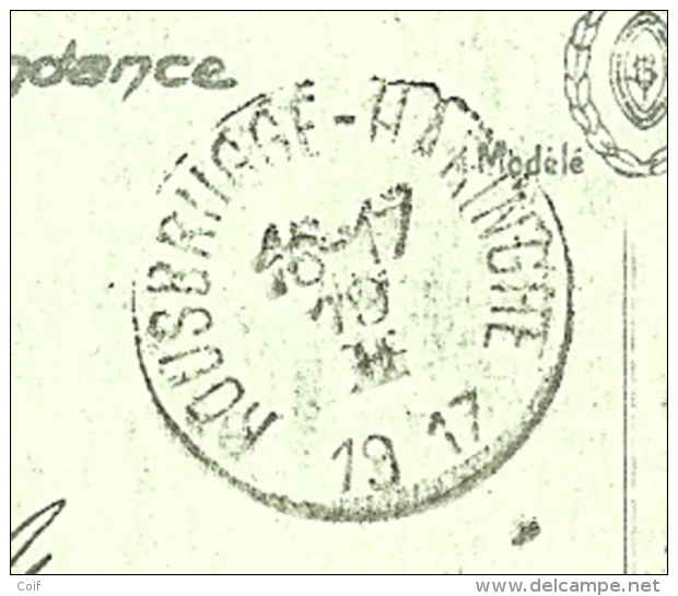 Kaart Vanuit ABBEVILLE, Met Stempel PMB, Met Als Aankomst ROUSBRUGGE-HARINGHE Op 19/2/1917 (Onbezet Belgie) - Niet-bezet Gebied