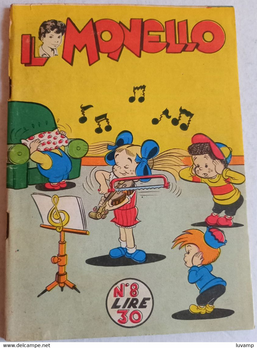 IL MONELLO N. 8  DEL 1956 - FORMATO LIBRETTO (CART 57) - Eerste Uitgaves