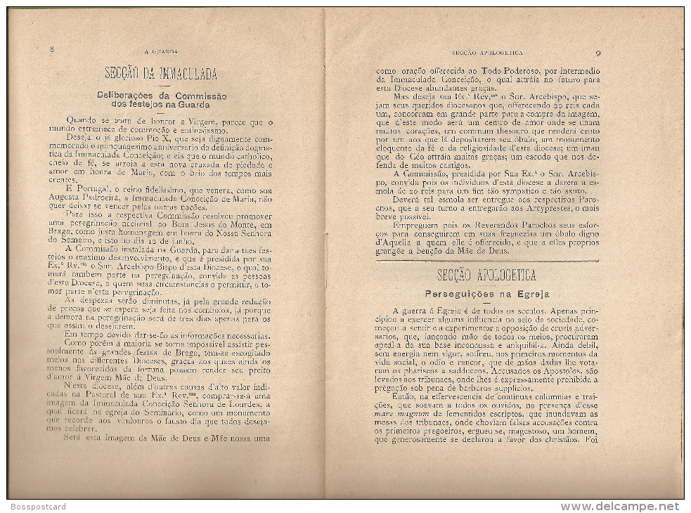 Guarda - A Guarda - Boletim Quinzenal Nº 1 De 15 De Maio De 1904 - Livres Anciens