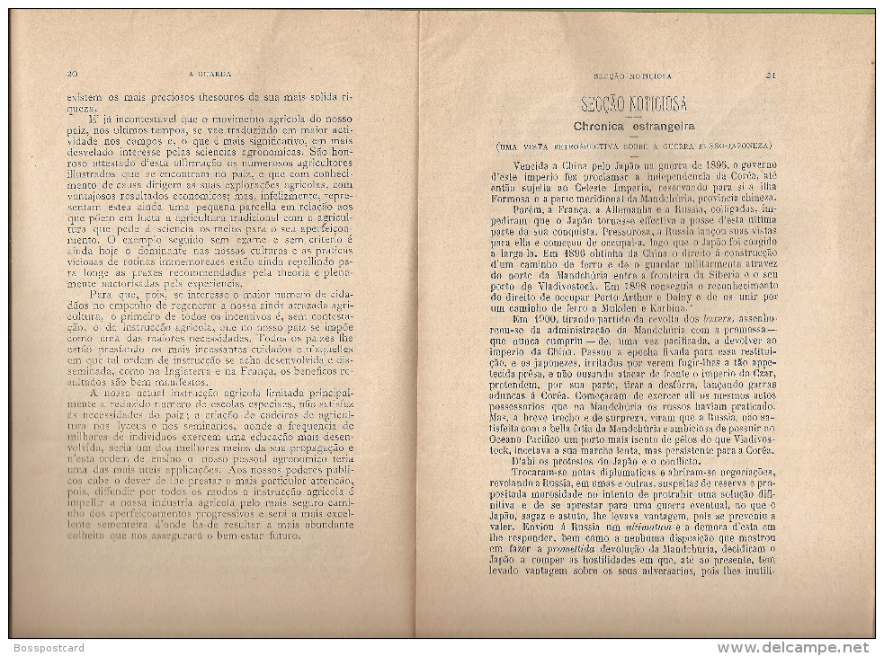 Guarda - A Guarda - Boletim Quinzenal Nº 1 de 15 de Maio de 1904