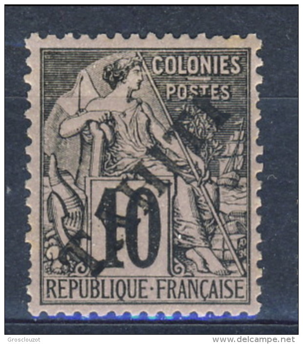 Tahiti 1893 N. 11 C. 10 Nero Su Lilla MH Catalogo € 80 - Andere & Zonder Classificatie