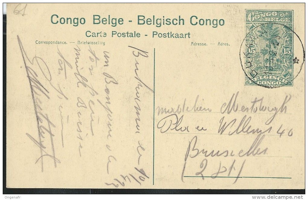 Carte N° 61. Vue 101. Famille Indigène Wahutu. - Obl.: Buka....  10/04/1923 Pour Bxl - Enteros Postales