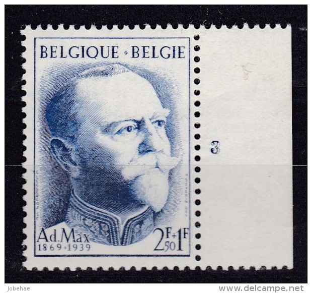 Belgie Plaatnummer COB** 1037.3 - ....-1960