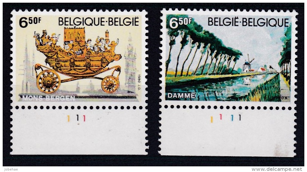 Belgie Plaatnummer COB** 1976-1977.1 - 1971-1980