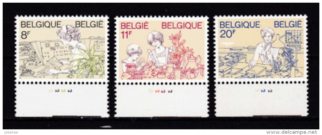 Belgie Plaatnummer COB** 2086-2088.2 - 1981-1990