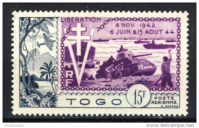 Togo Posta Aerea 1954 N. 22 F. 25 MNG Catalogo € 8,50 - Autres & Non Classés