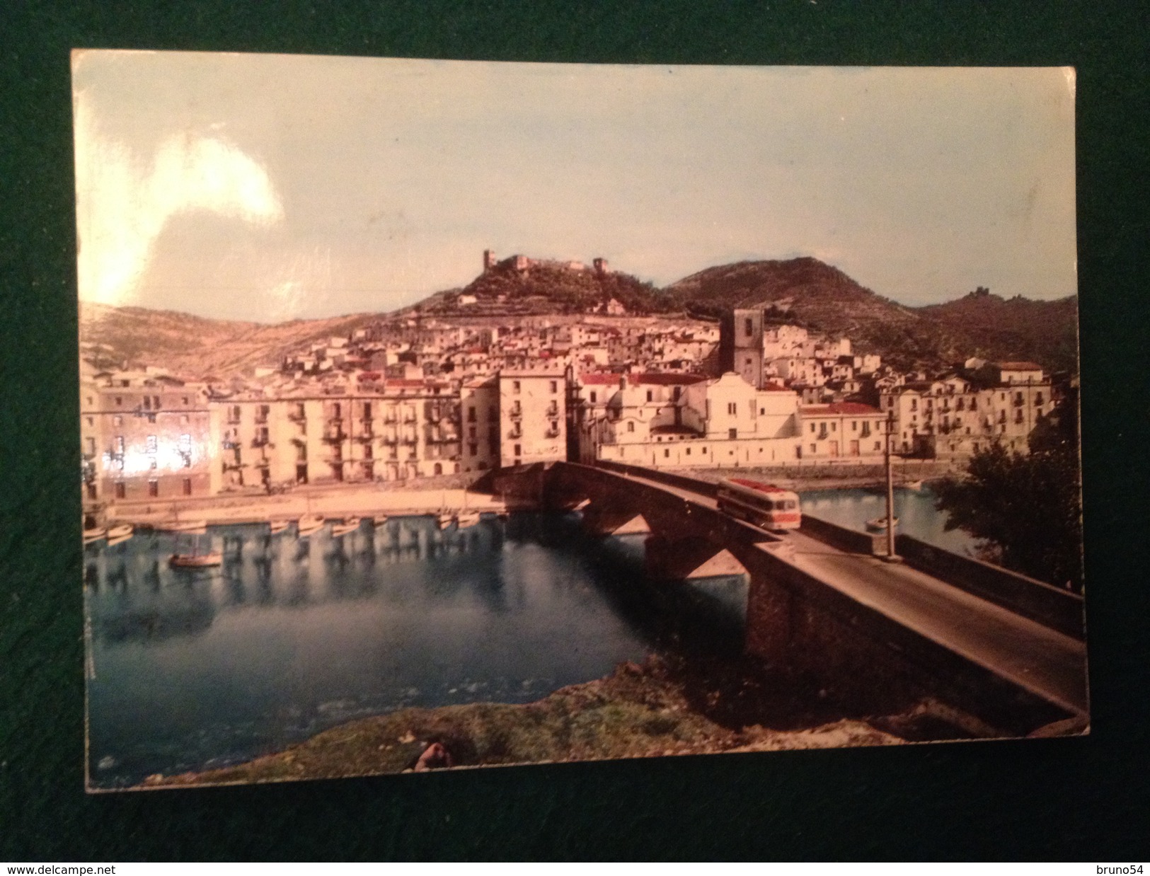 Cartolina Bosa Oristano Panorama Parziale   Ponte Corriera  Viaggiata Anni 60 - Oristano