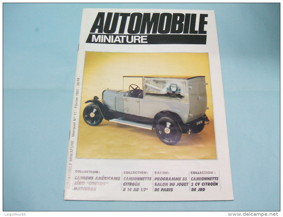 Magazine AUTOMOBILE MINIATURE N°11 Février 1985 - Literatura & DVD