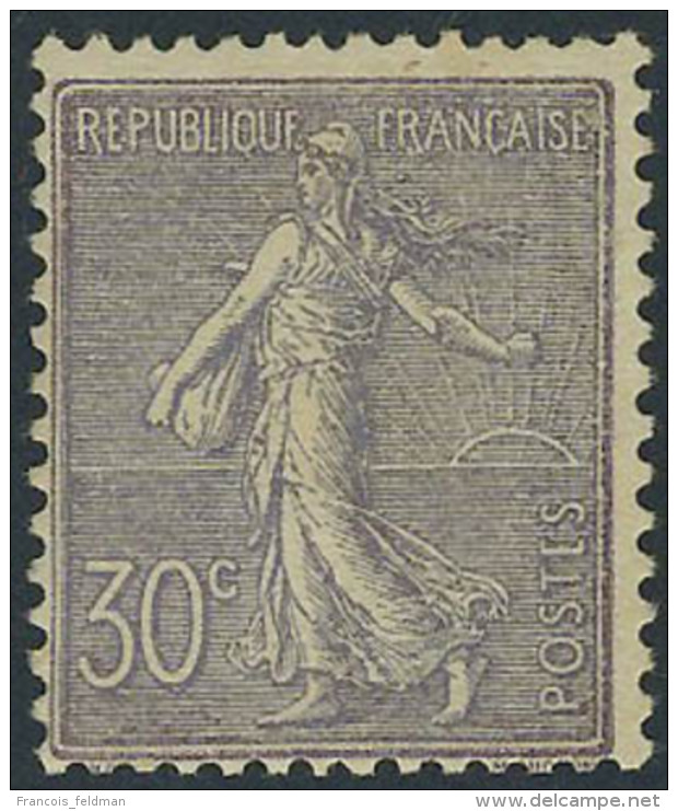 Neuf Sans Charnière N° 133, 30c Lilas, Infimes Adhérences Sinon T.B. - Autres & Non Classés