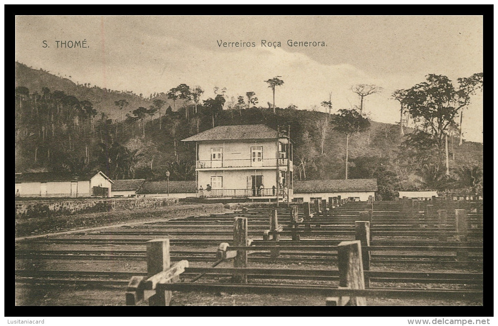 SÃO TOMÉ E PRÍNCIPE - Verreiros - Roça Generosa.    Carte Postale - Sao Tome Et Principe