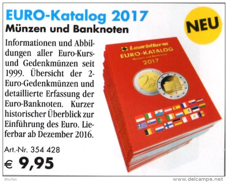 Auflage 2017 EURO Münz-Katalog Germany New 10€ Neue Numis-Briefe/Numisblätter/Banknoten Europa Coin Catalogue Leuchtturm - Dutch