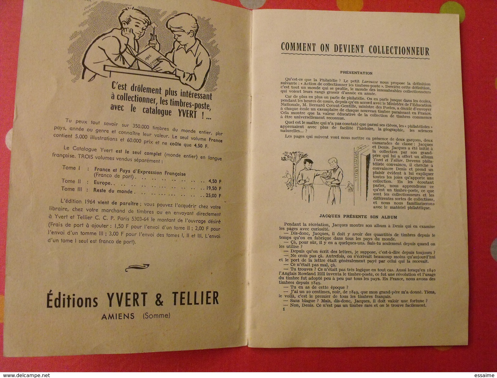 Le Timbre Cet Inconnu. Initiation à La Collection De Timbres-poste. Yvert Et Tellier Vers 1950 - Propagande