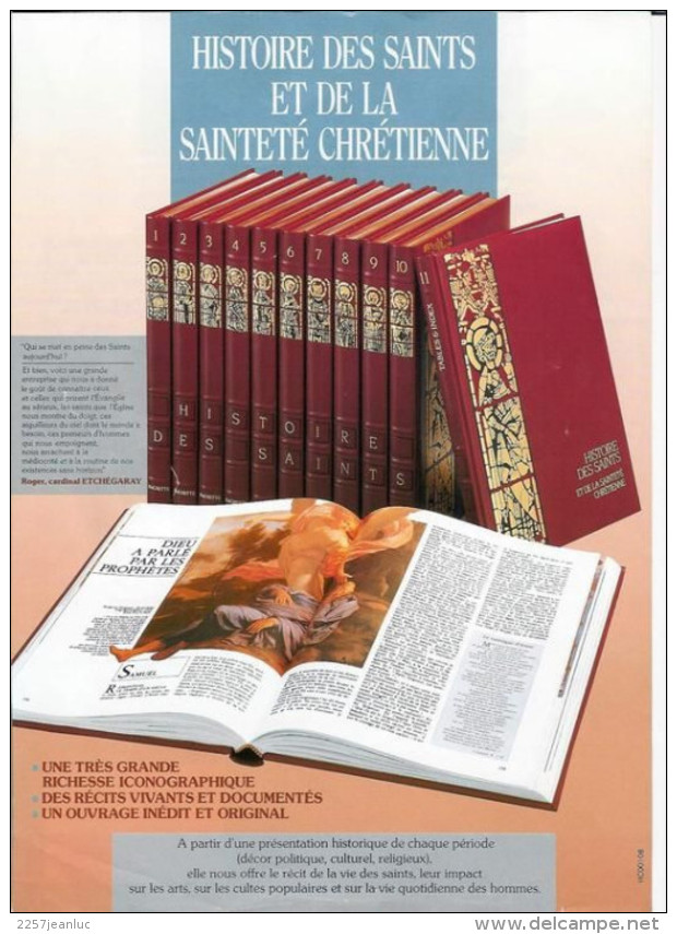 Lot De 11 Volumes - Histoire Des Saints Et De La Sainteté Chrétienne Edition Compléte De 1987 - Wholesale, Bulk Lots