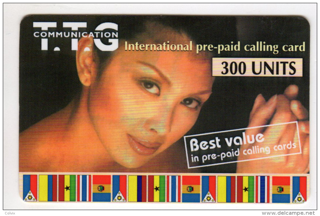 PHILIPPINES Recharge TTG Communication 300 U Non Gratté Date 2001 - Filipinas