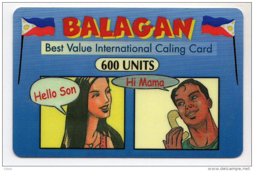 PHILIPPINES Recharge Balagan  600 U Date 2002 - Filippine